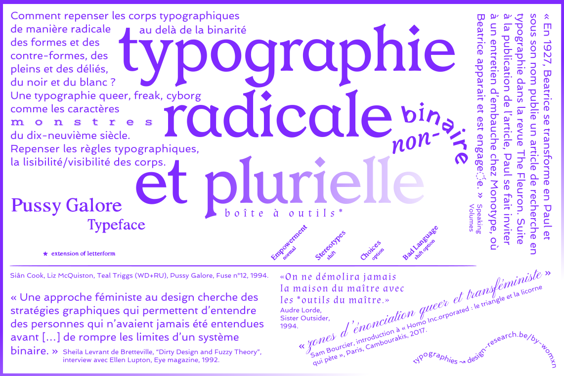 Exemple de typographie non-genrée