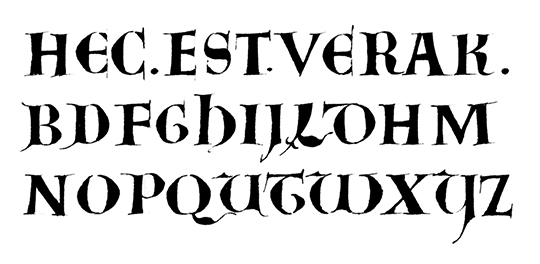 Uncial from the late Carolingian period.