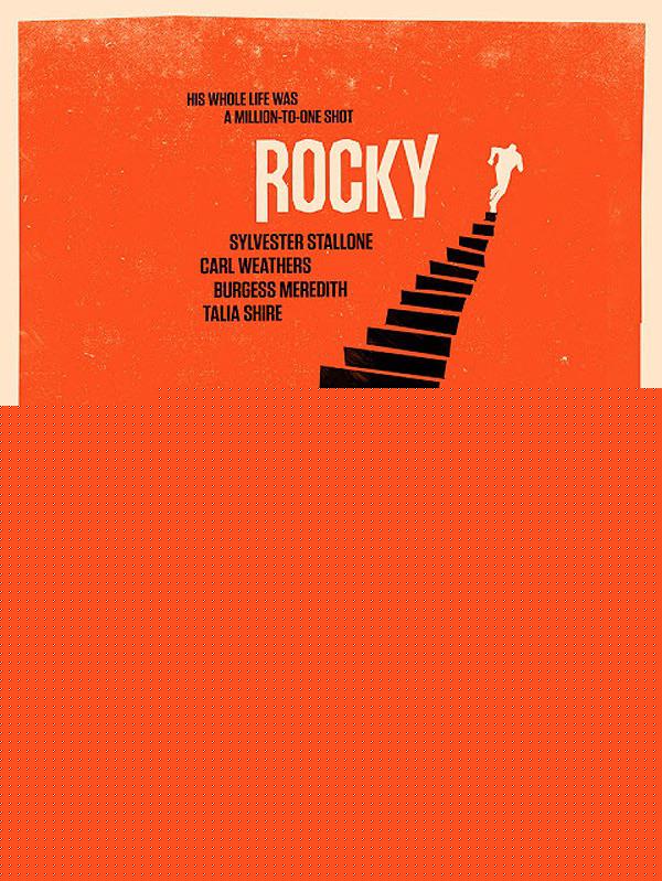Affiche du film Rocky par Saul Bass
