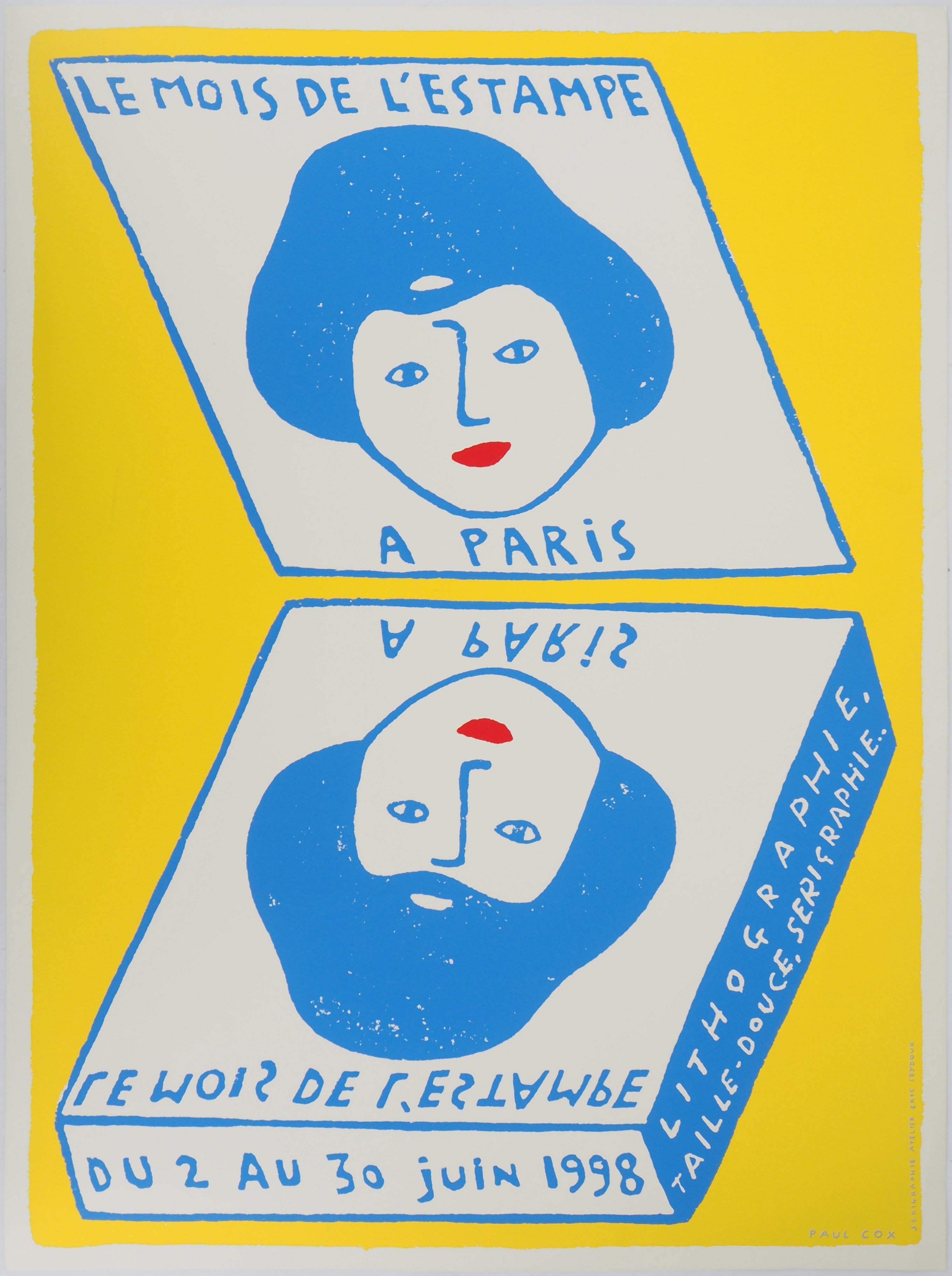 Paul COX - Le mois de l'estampe, 1998 - Sérigraphie signée