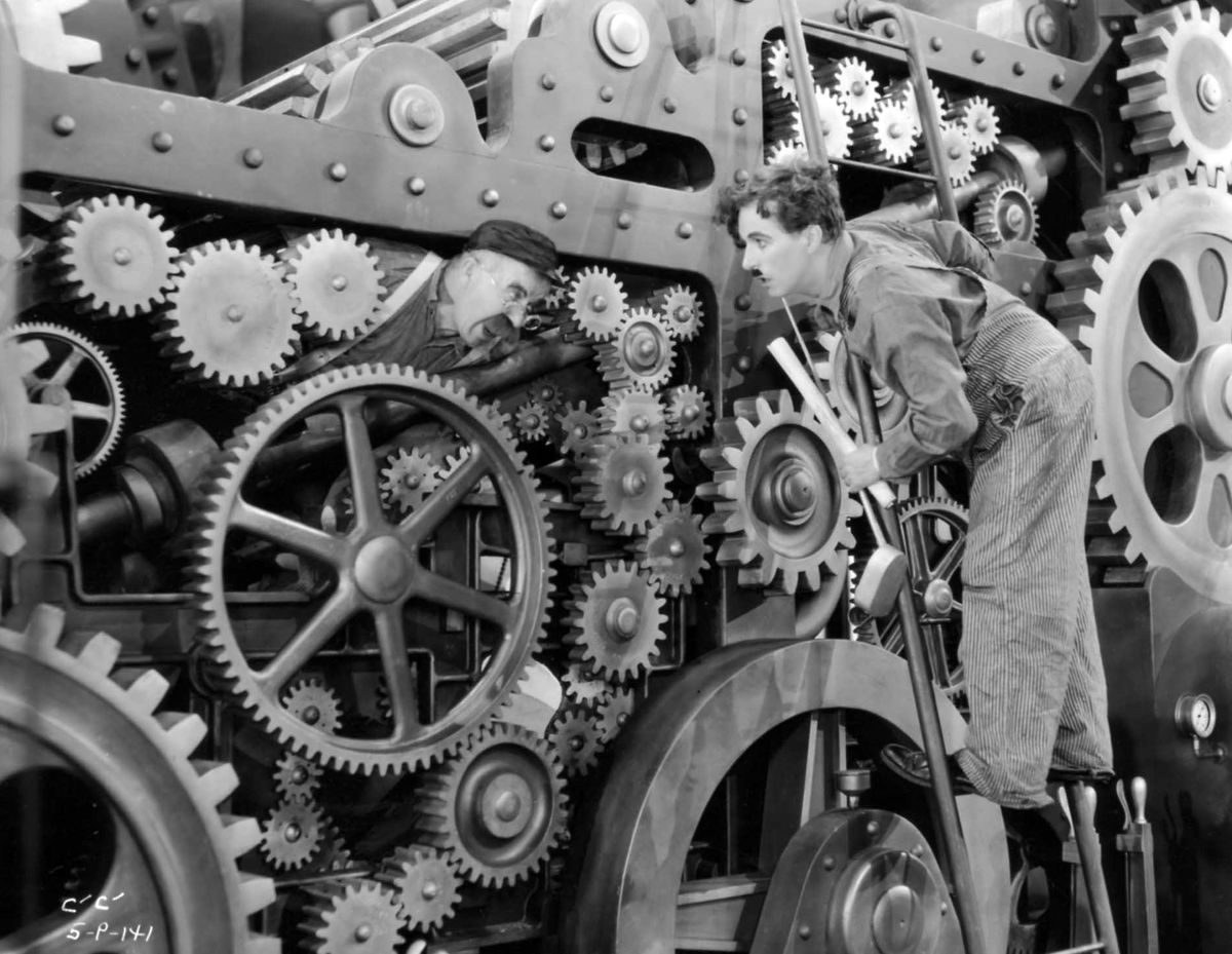 Charlie Chaplin, Les Temps Modernes, 1936