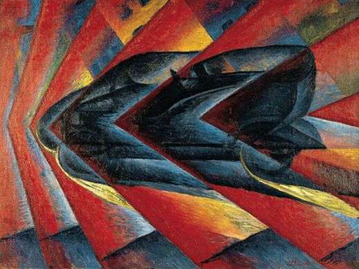 Luigi Russolo, Dynamisme d’une automobile, 1913