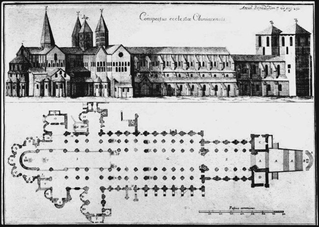 Plan de l’abbaye de Cluny III